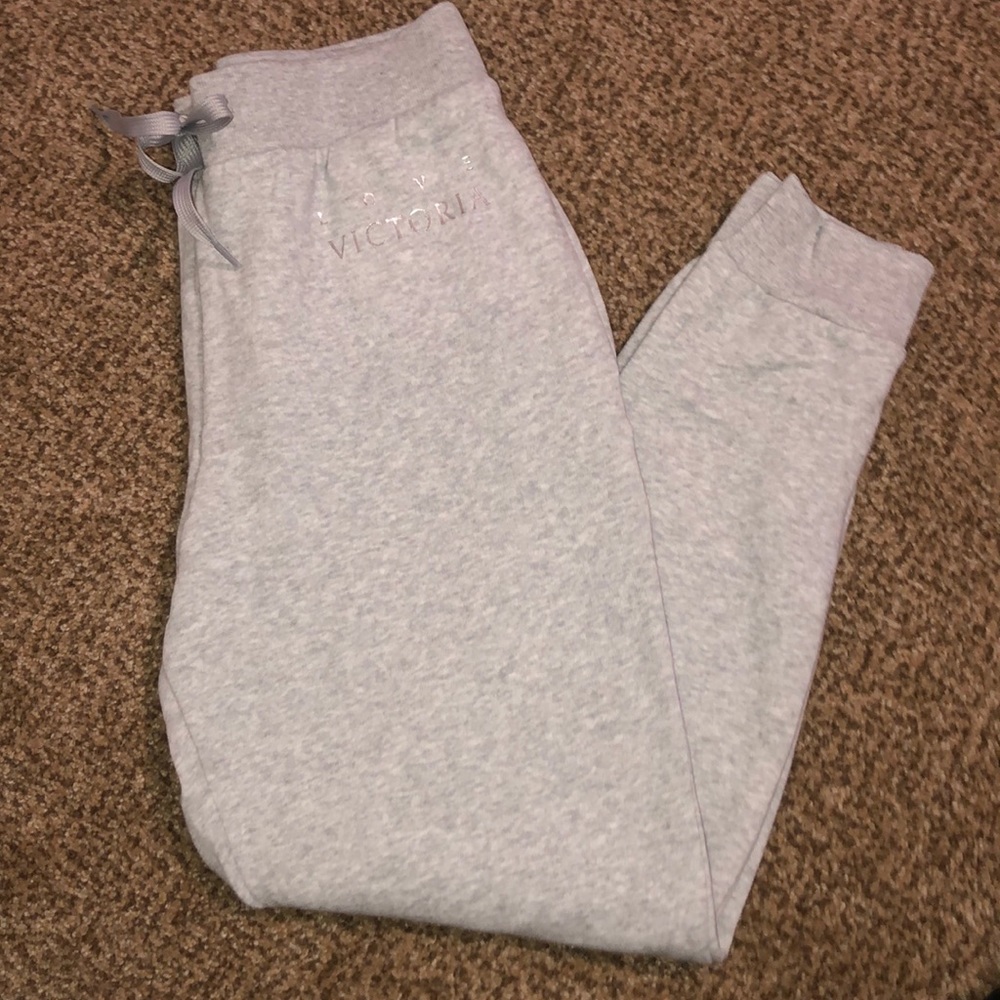 Victoria’s Secret Tie Waist grey sweatpants